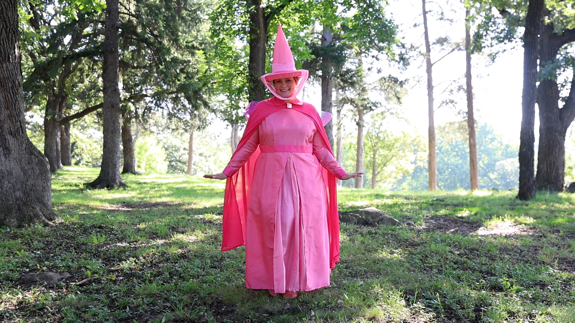 FUN7489PL Plus Size Disney Flora Sleeping Beauty Costume